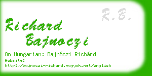 richard bajnoczi business card